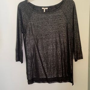 Joie shimmery 3/4 length sleeves too